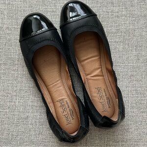 Josef Seibel Black Leather Pippa Flat- like new